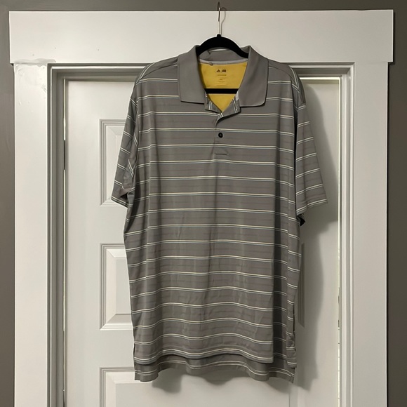 Men’s Adidas Stripped Polo - Picture 1 of 2